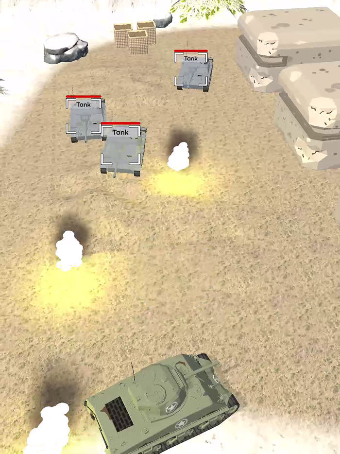 Tank Battle for Territory