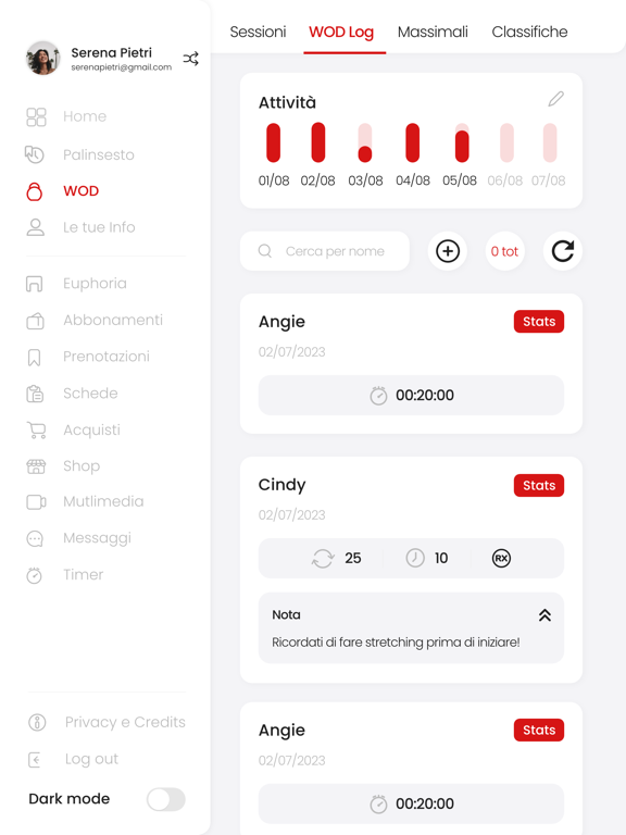 Euphoria Fitness Club iPad screenshot 5 - Sports app