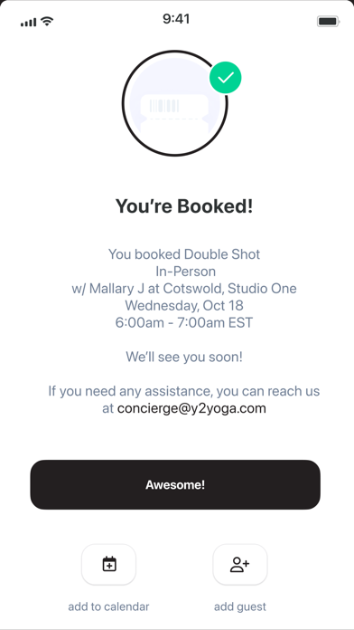 Y2 Yoga App Screenshot
