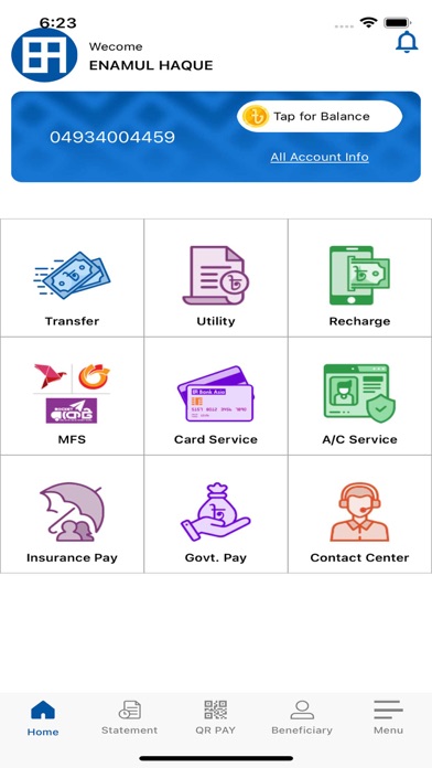 Bank Asia SMART App Screenshot