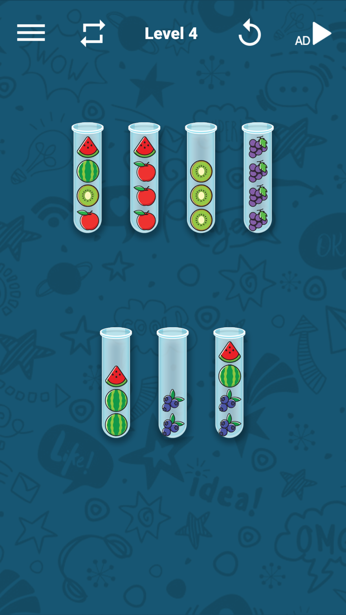 Watermelon Sort - Balls Puzzle