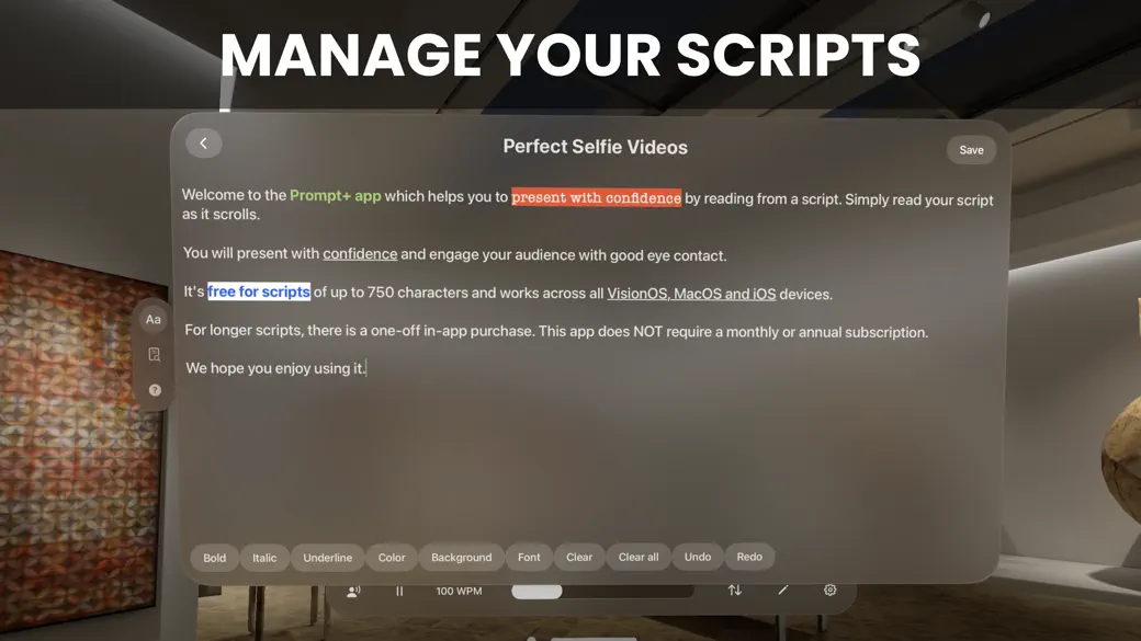 Prompt+ Teleprompter screenshot 3
