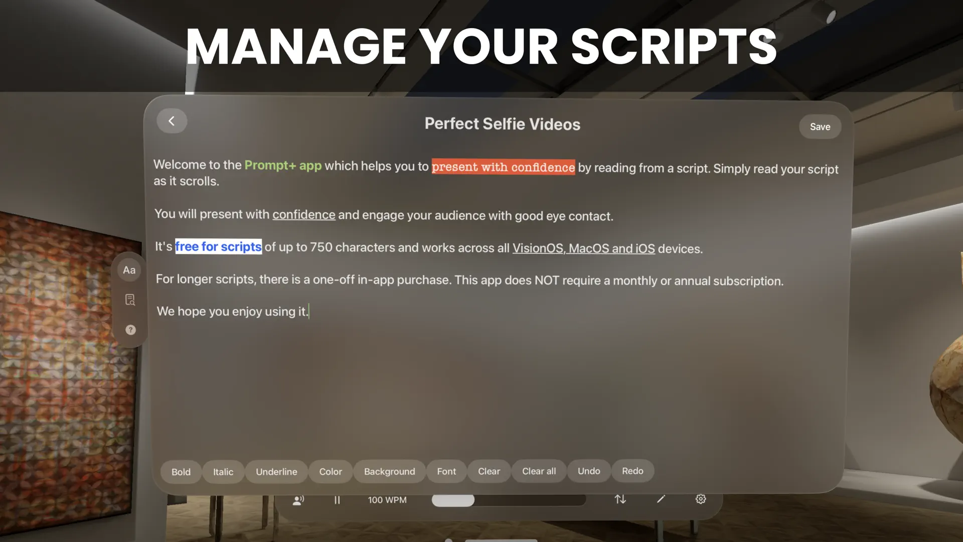 Prompt+ Teleprompter screenshot 3