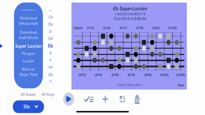 Jazzhacker Scales for 6x Bass Screenshot