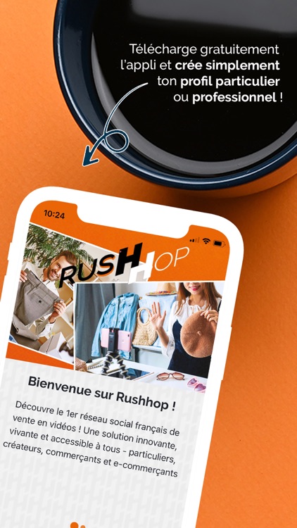 RUSHHOP, shopping en vidéos