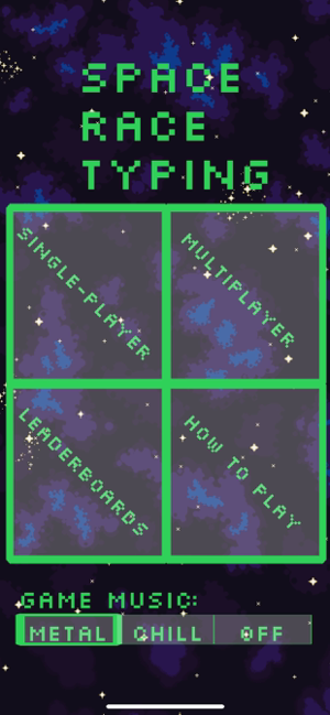 ‎Space Race Typing Screenshot