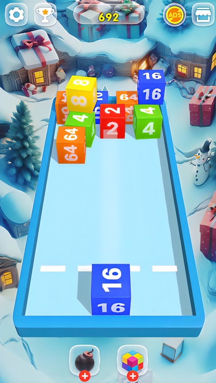 2048 Cube: 3D Merge Mania screenshot-4