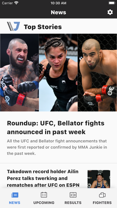 MMAjunkie Screenshot