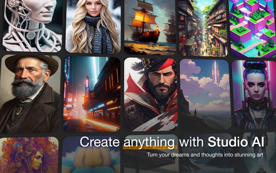 #1. Studio A.I. - AI Art (macOS) Bởi: Stahl Labs