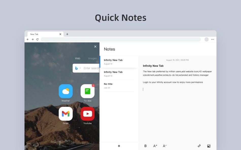 #4. Infinity New Tab (macOS) Tekijänä: 广 杨