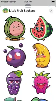 little fruit stickers iphone screenshot 2