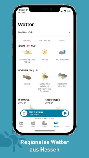 Screenshot von YOU FM App auf dem iPhone 10
