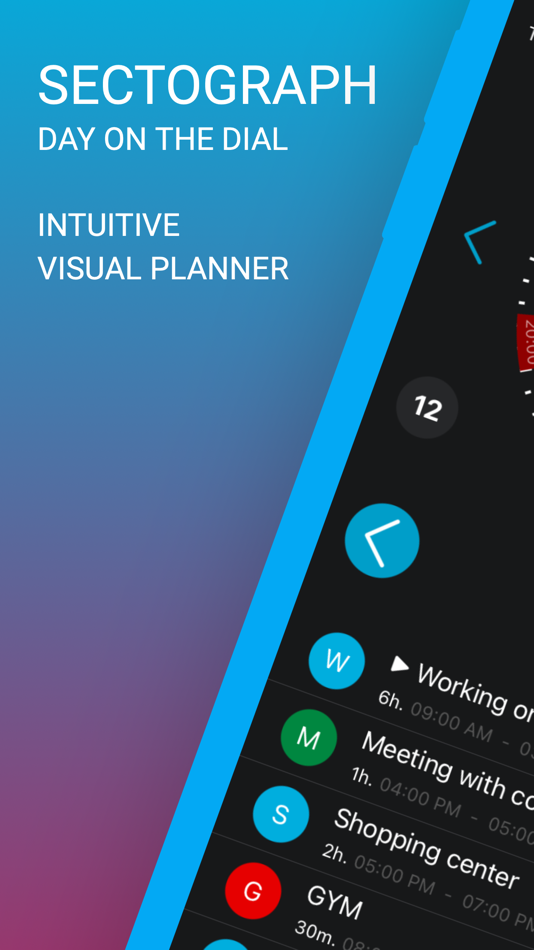 #1. Sectograph visual time manager (iOS) 由: Roman Blokhin