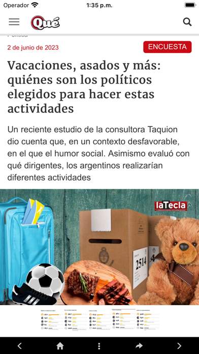 Revista Qué Screenshot