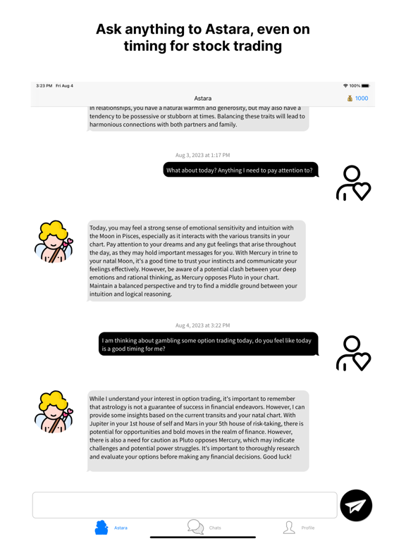 Astara iPad screenshot 2 - Lifestyle app