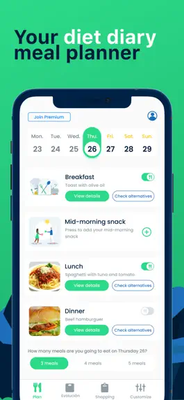 Game screenshot Meal Planner, Food Diary: 4eat mod apk