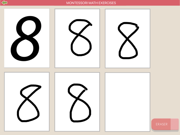 Montessori Number Tracing