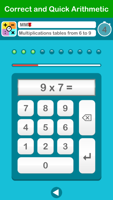 Correct and Quick Arithmetic Screenshot