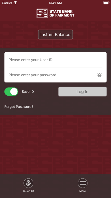 State Bank of Fairmont mobile Screenshot