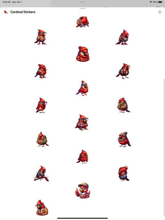 Screenshot #5 pour Cardinal Stickers