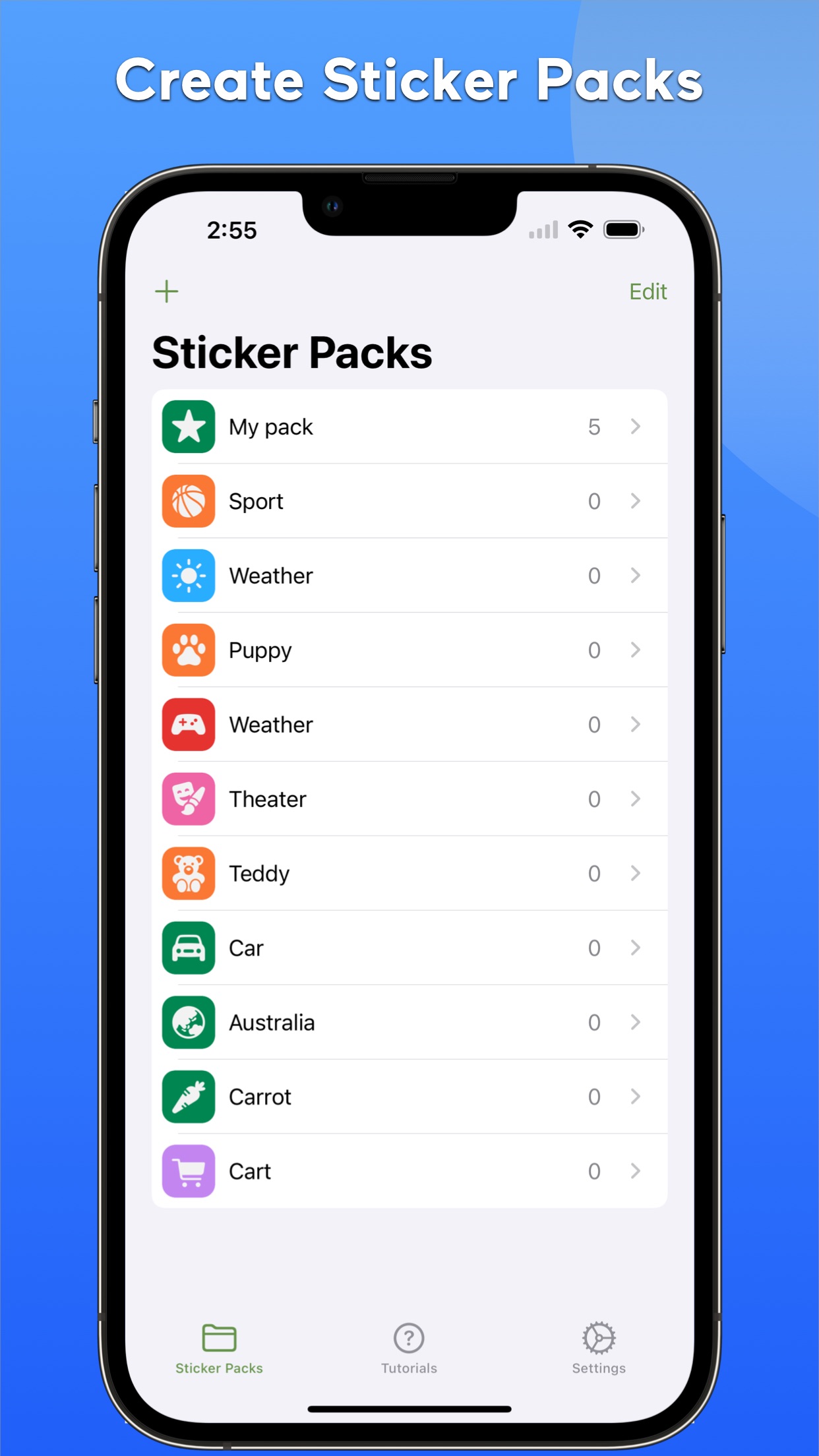 Screenshot do app Sticker Drop Maker Studio