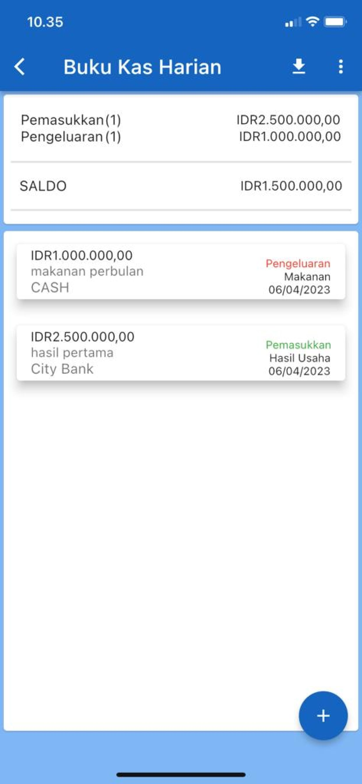 Catatan Keuangan