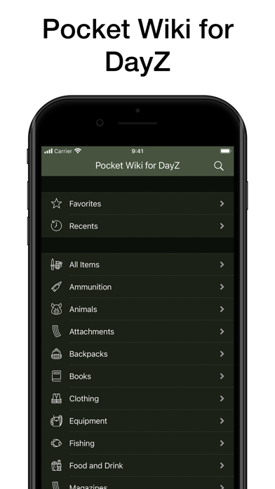 Pocket Wiki for DayZ Screenshot