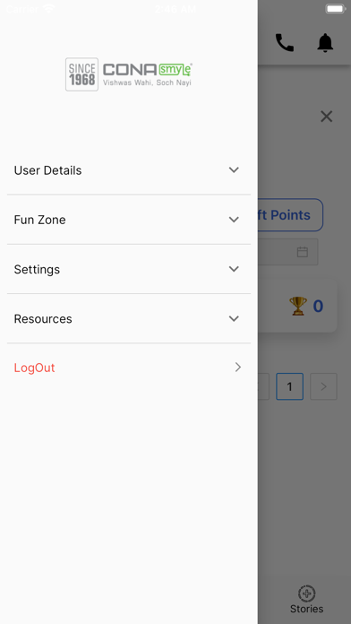 Cona Smyle Rewards Screenshot