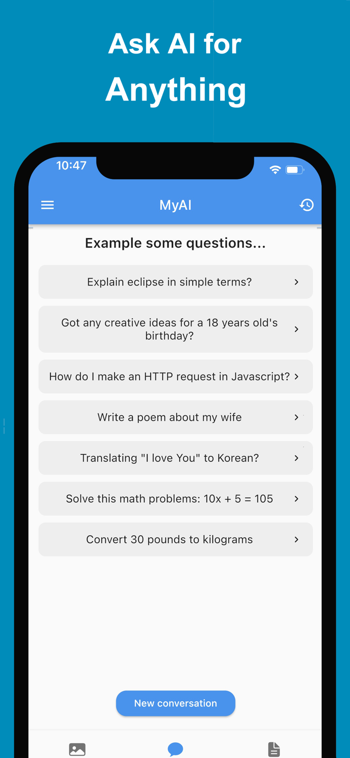 MyAI - AI Chatbot Assistant