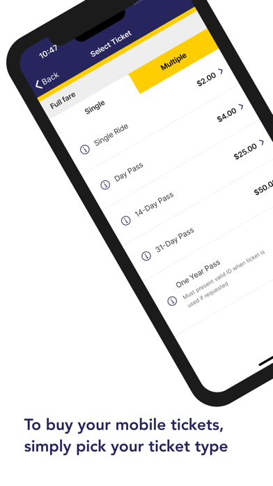GLTC FlexFare Screenshot