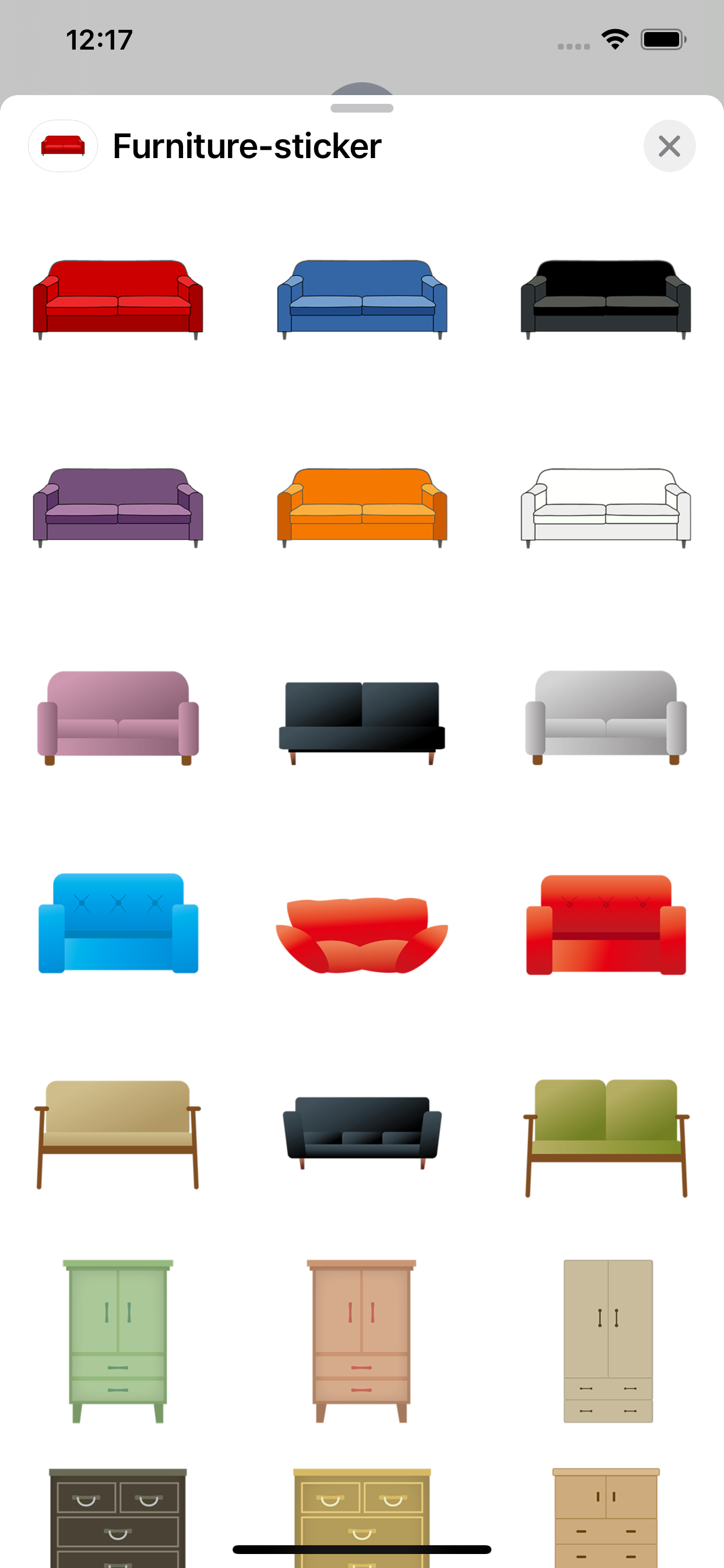 Pegatinas de muebles