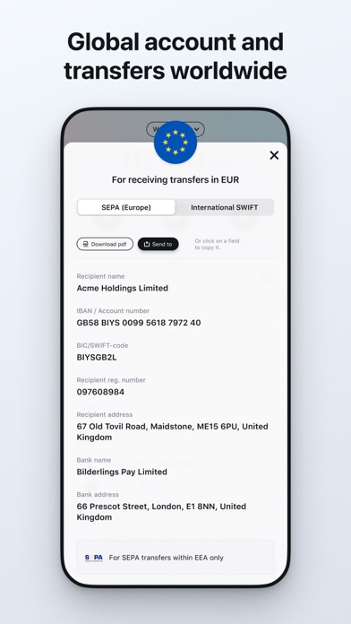 Bilder: Global Account & Card Screenshot