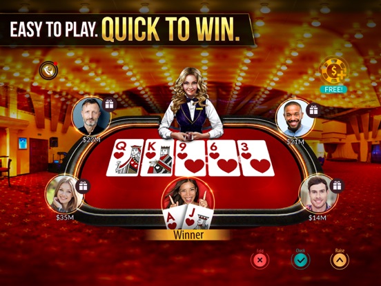 Zynga Poker- Texas Holdem-spel iPad app afbeelding 1