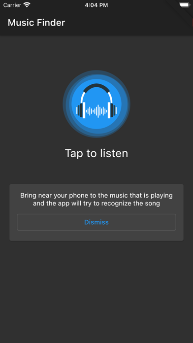 Music Finder - Recognize Songs Screenshot