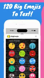 big emojis - funny stickers iphone screenshot 1