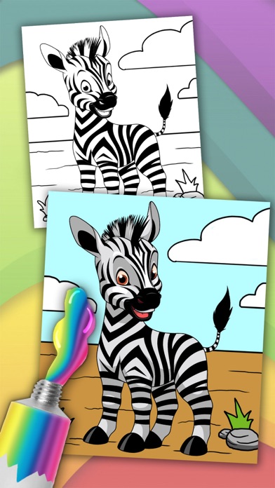 Animals magic coloring pages Screenshot