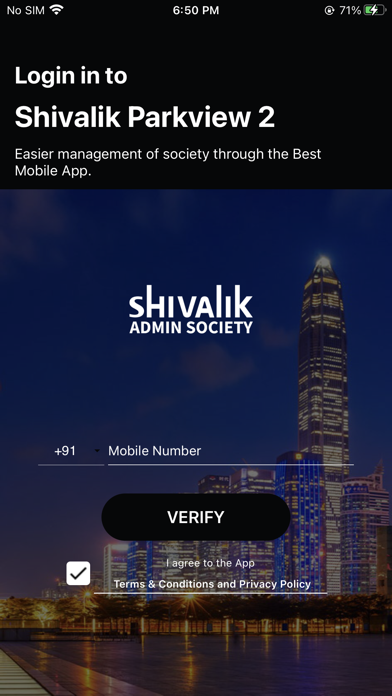 Admin Shivalik Society Screenshot