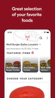 wulf burger iphone screenshot 2