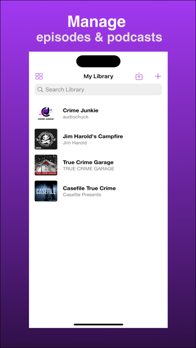 Morbid: True Crime Podcast App Screenshot