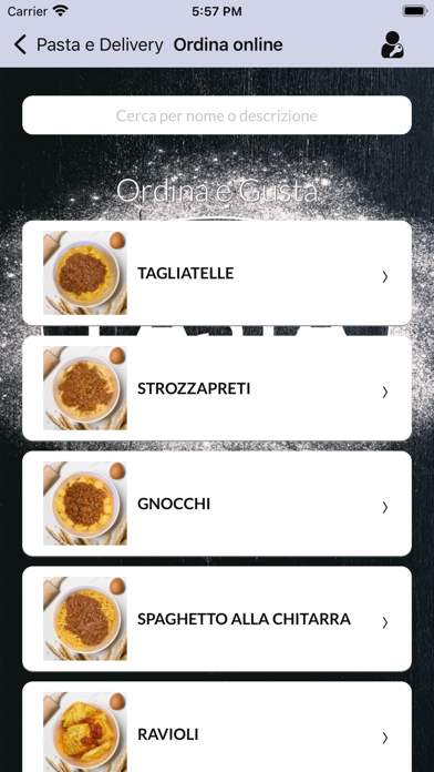 Pasta e Delivery Screenshot