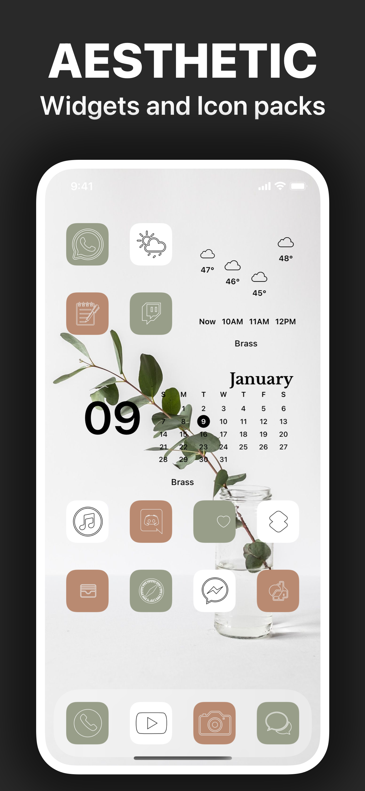 Brass - Icon Themes & Widgets