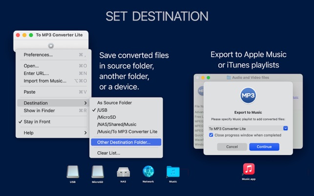 To MP3 Converter Lite dans le Mac App Store