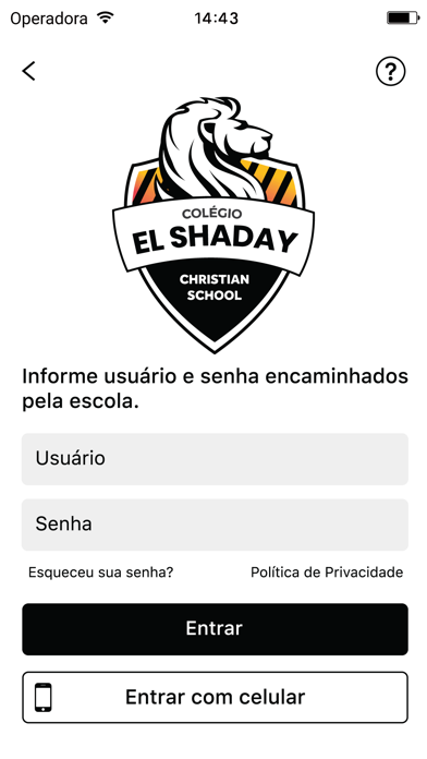 Colégio El-Shaday Agenda Screenshot