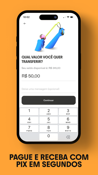 Z1 — conta digital e cartão Screenshot