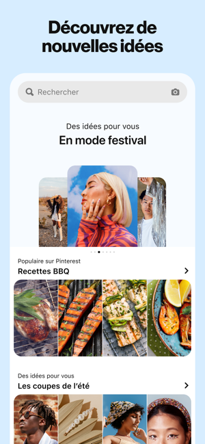 ‎Pinterest: Idées & Inspiration Capture d'écran