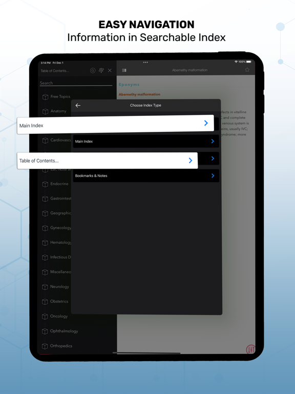 Medical Eponyms Dictionary iPad screenshot 4 - Medical app
