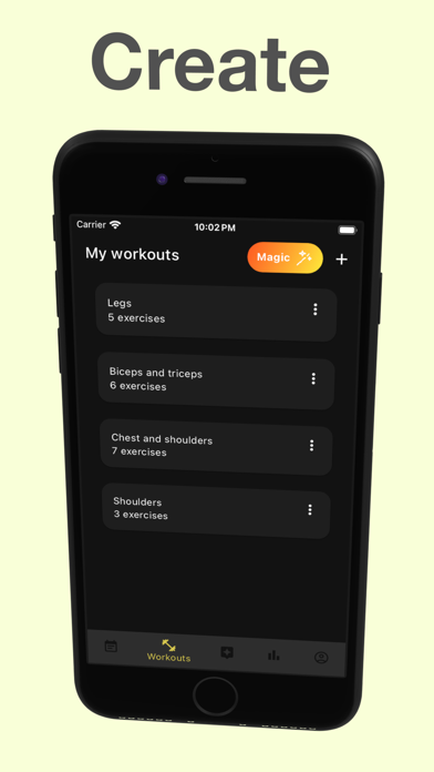 Fitness Journal: track workout Screenshot