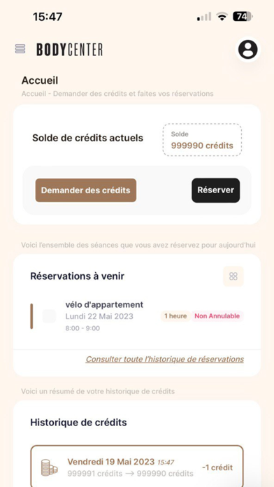 BODYCENTER Screenshot