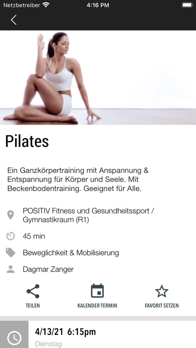 POSITIV Fitness & Gesundheit Screenshot