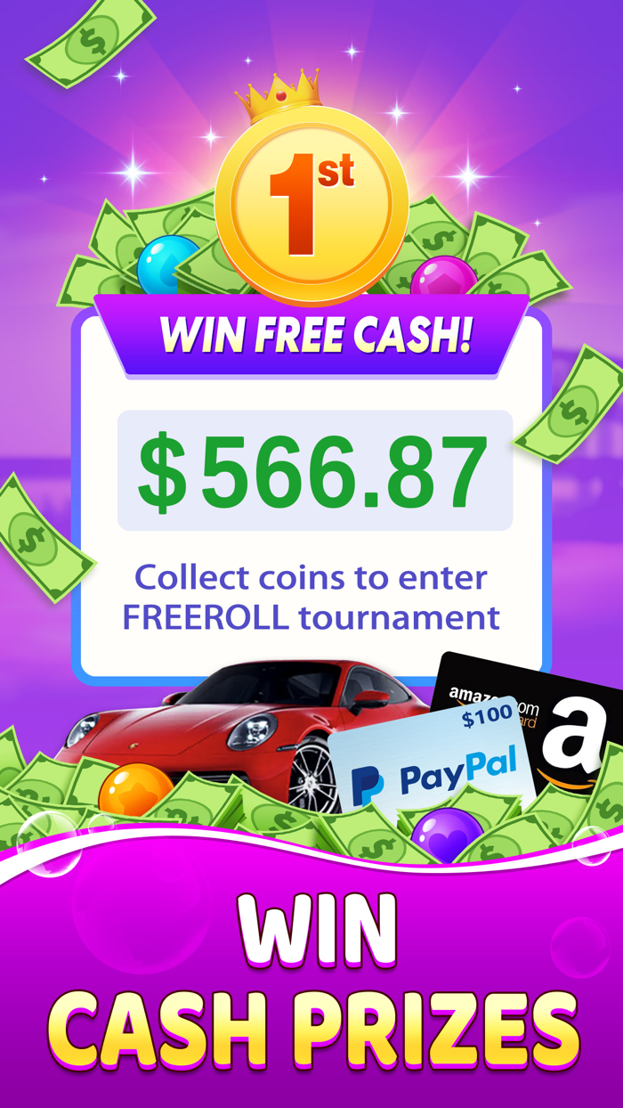 Bubble Clash Cash Prizes